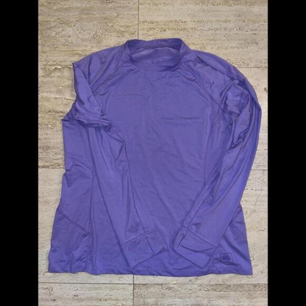 REI Co-Op Women's XL Long Sleeve T-Shirt Polyester blend Lavender Purple - Picture 2 of 5